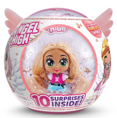 Itty Bitty Prettys Angel High Cara Mello Doll with 10 Surprise Accessories by ZURU, Multicolor