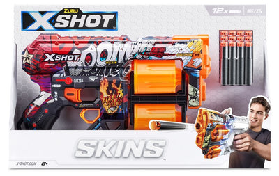 X-SHOT Skins Dread(12 Darts) Open Box,Bulk