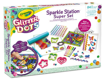 GLITTER DOTS SPARKLE STATION SUPER SET Crayola (Distr. Binney & Smith)