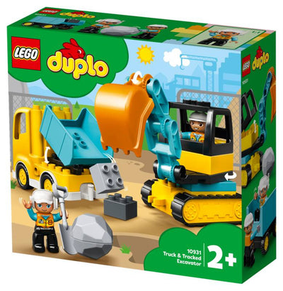 Camion e scavatore cingolato Lego