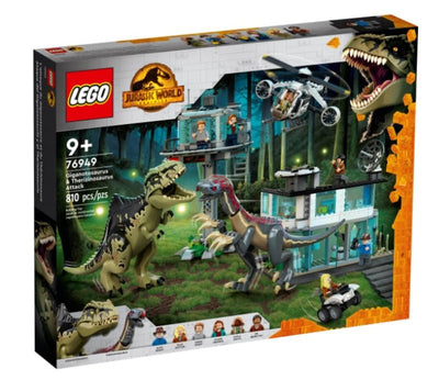 Lattacco del Giganotosauro e del Terizinosauro Lego