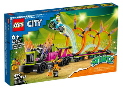 Stunt Truck: sfida dell'anello di fuoco Lego