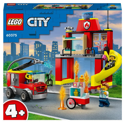 Caserma dei pompieri e autopompa Lego