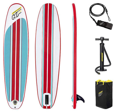 Tavola Surf 2,43m x 57cm x 7cm, Max 90 Kg Include: Pompa Alta Pressione, Elastico Sicurezza, Zaino Per Trasporto, pinna centrale