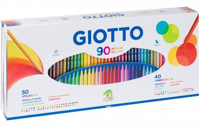 Scatola regalo Giotto 90 Colori (50 Stilnovo+40 Turbolor)