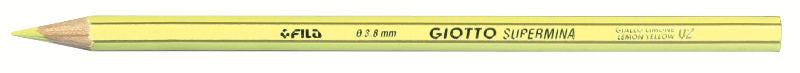 GIOTTO SUPERMINA GIALLO LIMONE - diametro mina 3,8mm - Confezione da 12 pezzi Fila