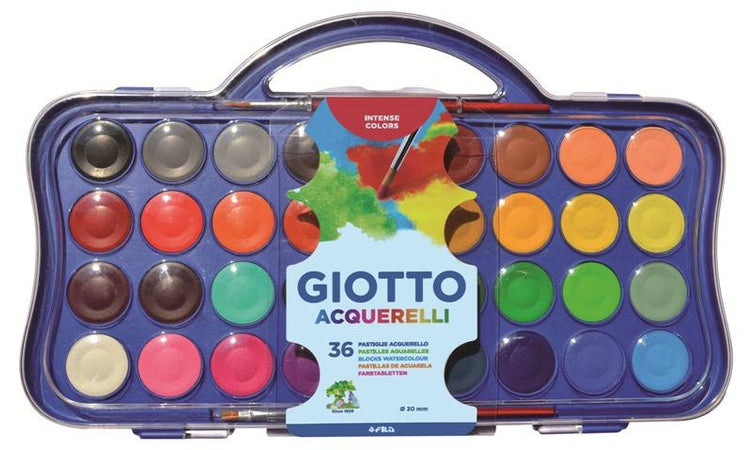 Giotto Acquerelli Diametro 30 mm Confezione 36 colori