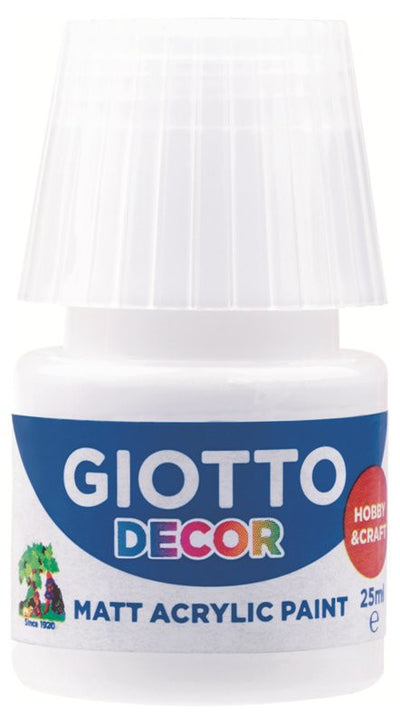 Giotto Decor Acrylic effetto opaco - 25 ml In confezione 6x25 ml Bianco Fila