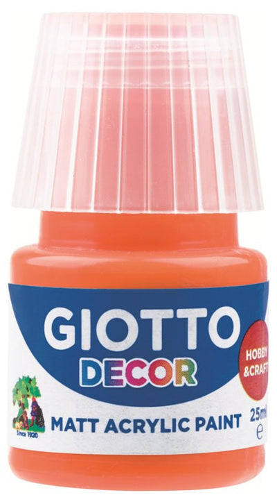 Giotto Decor Acrylic effetto opaco - 25 ml In confezione 6x25 ml Arancione Fila