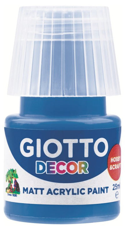 Giotto Decor Acrylic effetto opaco - 25 ml In confezione 6x25 ml Blu Cobalto Fila