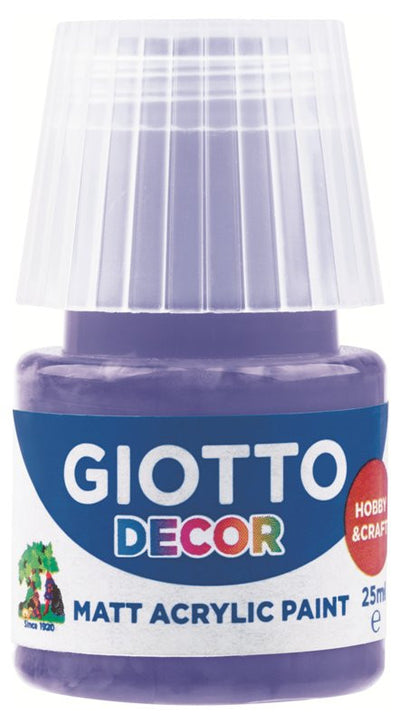 Giotto Decor Acrylic effetto opaco - 25 ml In confezione 6x25 ml Violetto