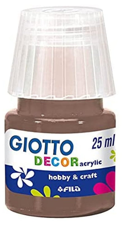 Giotto Decor Acrylic effetto opaco - 25 ml In confezione 6x25 ml Terra dombra Fila