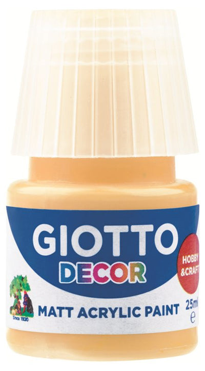 Giotto Decor Acrylic effetto opaco - 25 ml In confezione 6x25 ml Giallo oro Fila