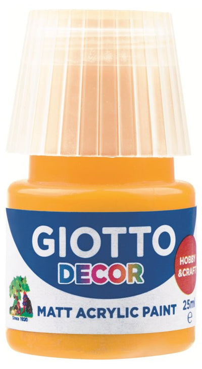 Giotto Decor Acrylic effetto opaco - 25 ml In confezione 6x25 ml Giallo scuro Fila