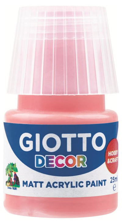 Giotto Decor Acrylic effetto opaco - 25 ml In confezione 6x25 ml Rosa pesca Fila