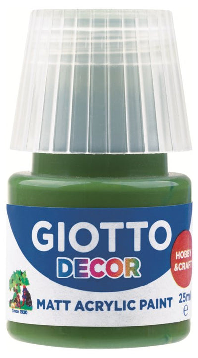 Giotto Decor Acrylic effetto opaco - 25 ml In confezione 6x25 ml Verde Bosco Fila