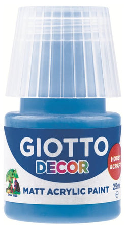 Giotto Decor Acrylic effetto opaco - 25 ml In confezione 6x25 ml Cyan Fila