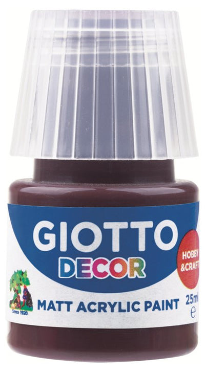 Giotto Decor Acrylic effetto opaco - 25 ml In confezione 6x25 ml Seppia Fila