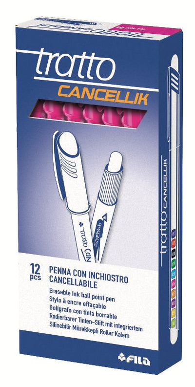 PENNA CANCELLABILE TRATTO CANCELLIK FUCSIA (FUXIA) - DIAMETRO PUNTA 0,4MM - CONFEZIONE DA 12 PEZZI Fila