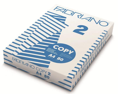 Risma carta fotocopie FABRIANO2 A4 80 gr. (500 fogli)