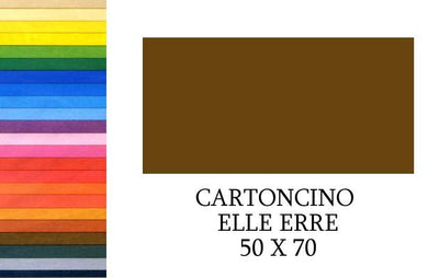ELLE-ERRE 70x50 MARRONE (20FF) 220G/M2 Cartoncino da Disegno Fedrigoni Spa (Fabriano)