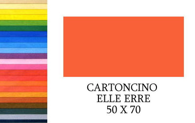 ELLE-ERRE 70x50 ARANCIO (20FF) 220G/M2 Cartoncino da Disegno Fedrigoni Spa (Fabriano)