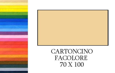 FACOLORE 70x100 PANNA (10FF) 200G/M2 Cartoncino Colorato Fedrigoni Spa (Fabriano)