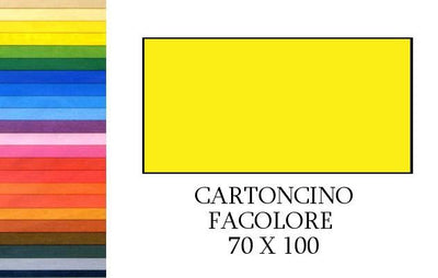 FACOLORE 70x100 GIALLO (10FF) 200G/M2 Cartoncino Colorato Fedrigoni Spa (Fabriano)