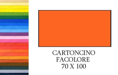 FACOLORE 70x100 ARANCIO (10FF) 200G/M2 Cartoncino Colorato Fedrigoni Spa (Fabriano)