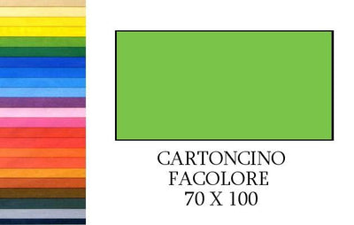 FACOLORE 70x100 VERDE PISELLO (10FF) 200G/M2 Cartoncino Colorato Fedrigoni Spa (Fabriano)
