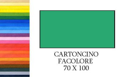 FACOLORE 70x100 VERDE (10FF) 200G/M2 Cartoncino Colorato Fedrigoni Spa (Fabriano)