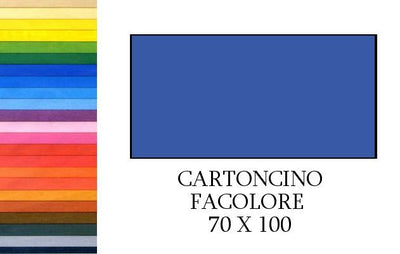 FACOLORE 70x100 BLEU (10FF) 200G/M2 Cartoncino Colorato