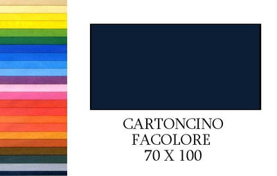 FACOLORE 70x100 NERO (10FF) 200G/M2 Cartoncino Colorato Fedrigoni Spa (Fabriano)