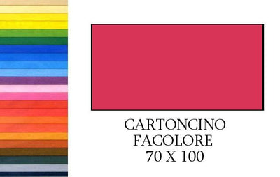 FACOLORE 70x100 CILIEGIA (10FF) 200G/M2 Cartoncino Colorato Fedrigoni Spa (Fabriano)