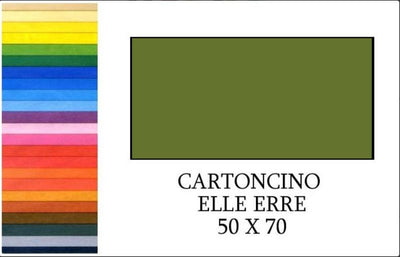 ELLE-ERRE 70x50 VERDONE (20FF) 220G/M2 Cartoncino da Disegno Fedrigoni Spa (Fabriano)