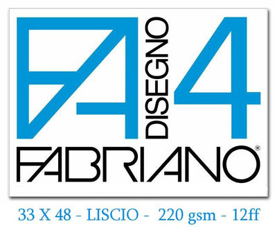 Album da disegno F4 33X48 220g/m2 LISCIO (12 fogli) Fedrigoni Spa (Fabriano)