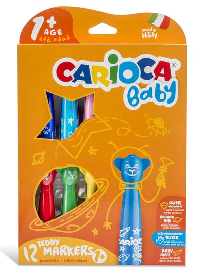 Astuccio 12 pennarelli CARIOCA BABY super lavabili a punta rotonda Universal (Carioca)