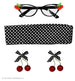 50s CHERRY SET (occhiali, orecchini, foulard) Widmann