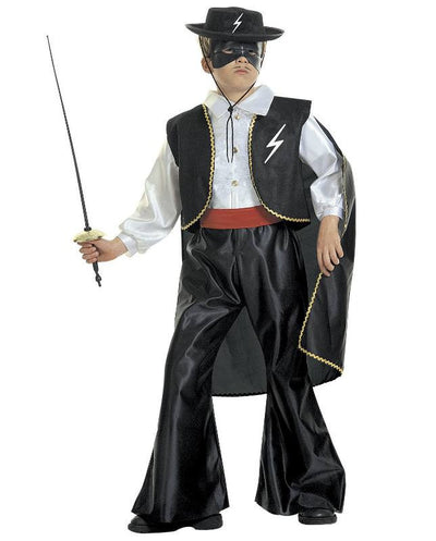 COST.BANDITO MASCHERATO (costume con gilet, cintura, mantello, mascherina)