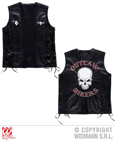 GILET OUTLAW BIKERS similpelle