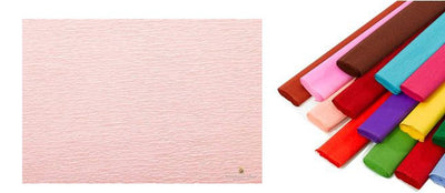 Rotolo di carta crespata 60gr colore Rosa Salmone - confezione da 10 pezzi Cartotecnica-Rossi