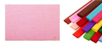 Rotolo di carta crespata 60gr colore Rosa Fiore - confezione da 10 pezzi Cartotecnica-Rossi