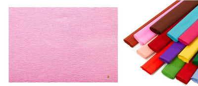 Rotolo di carta crespata 60gr colore Rosa - confezione da 10 pezzi Cartotecnica-Rossi