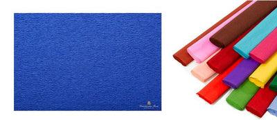 Rotolo di carta crespata 60gr colore Blu - confezione da 10 pezzi Cartotecnica-Rossi