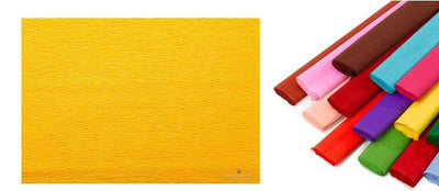 Rotolo di carta crespata 60gr colore Arancione - confezione da 10 pezzi Cartotecnica-Rossi