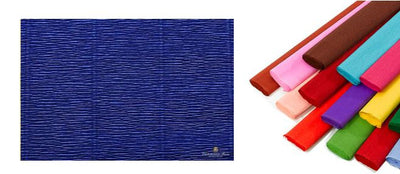 Rotolo di carta crespata 180gr colore Blu - confezione da 5 pezzi Cartotecnica-Rossi