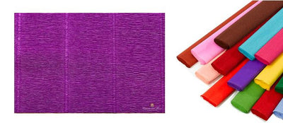 Rotolo di carta crespata 180gr colore Viola - confezione da 5 pezzi Cartotecnica-Rossi