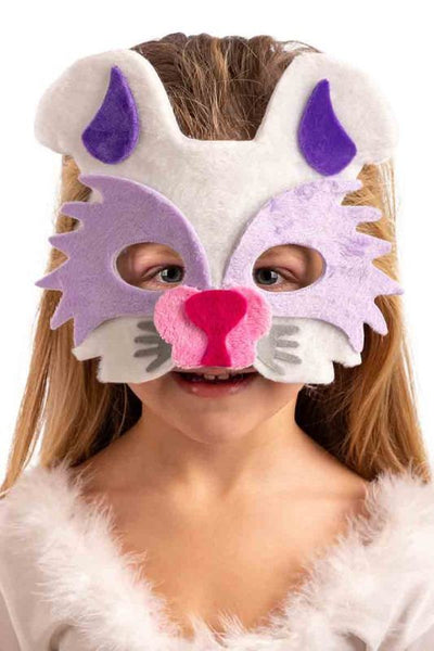 Maschera coniglietto bimbo in vellutino in busta c/cav. Carnival-Toys