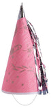 Cappello fatina rosa in carta h.cm.30 ca. c/cartellino/etichetta