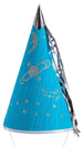 Cappello fatina azzurra in carta h.cm.30 ca. c/cartellino/etichetta